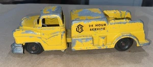 1950's Carter Tru-Scale 10” Diecast Yellow Utility Truck - Picture 1 of 12