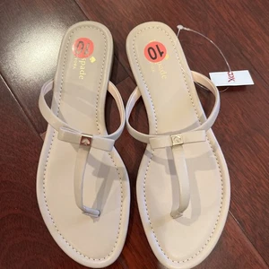 Neue Kate Spade New York hautfarbene Leder Penny Sandale (Damen). Größe - 10 - Bild 1 von 5