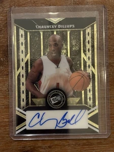 2024 Leaf Collective Multi Sport Press Pass Chauncey Billups Gold Auto 1/1 - Picture 1 of 2