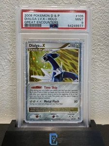 2008 POKEMON DIAMOND & PEARL GREAT ENCOUNTERS #105 DIALGA LV.X-HOLO PSA 9 - Picture 1 of 2