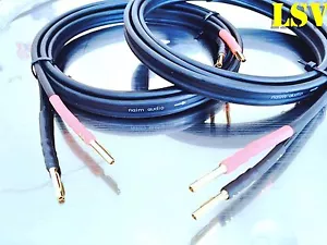 Naim NAC A5 Black Speaker Cable - Banana Plugs Terminated - 2x 3m A Pair - Picture 1 of 3