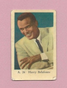 1959 Dutch Gum Card A #26 Harry Belafonte