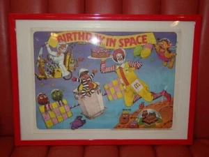 McDonald's 80'S Vintage Art Poster Framed - Picture 1 of 10