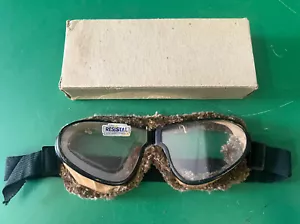 OCCHIALI DA VOLO VINTAGE RESISTAL - ANTEGUERRA - Foto 1 di 10