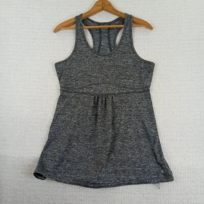 Top Be Inspired para mujer grande gris jaspeado babydoll dobladillo atlético yoga Foto 1 de 4