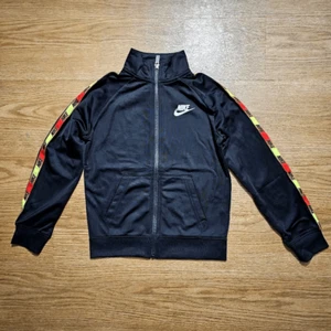 Nike Sportswear Track Jacket Multi Logo Kids Size 7 Black Red Yellow White New - Picture 1 of 9