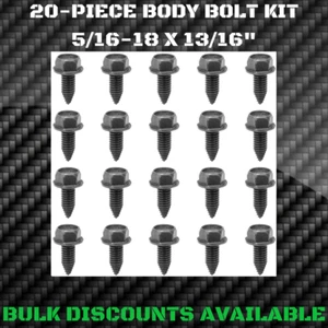 1955-1970 Ford Fairlane Front End Chassis Exterior Body Bolts 5/16-18 X 13/16"  - Picture 1 of 3