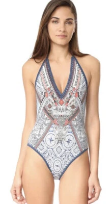 Bikini Camilla Swim de una pieza con ribete de ganchillo - Talla Aus 8 XS Foto 1 de 4