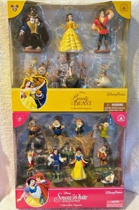 NIB Disney Parks Beauty and the Beast Snow White Figures Set 2 Brand New LOT - Picture 1 of 4