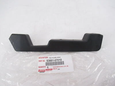 Deflector de aire de apertura de rueda derecha genuino OEM Toyota 53851-07010 Avalon 2013-2018 Foto 1 de 4