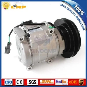 Compresor de aire de CA R134A 24V 2PK 447220-4053 20Y-979-6121 10S15C para Komatsu - Imagen 1 de 12