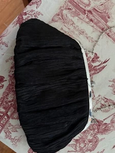 Vintage Neiman Marcus Black Rhinestone Clasp Clutch Purse Evening Bag - Picture 1 of 6
