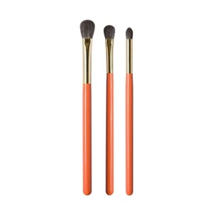 3PCS Blue Squirrel Goat Hair Eye Brushes Kit Pro Hand Crafted Makeup Brushes Set - Picture 1 of 7