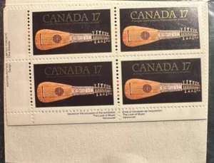 Canada stamp Sealed for 4 blocks #878 Look Of Music Exhibit, Vancouver : Antique - Picture 1 of 2
