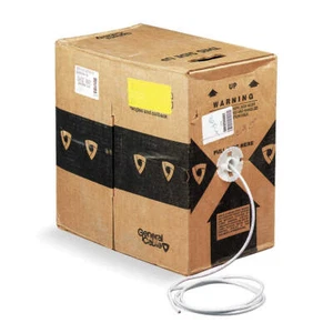 GENSPEED W5133200E Data Cable,Cat 5e,24 AWG,1000ft,Gray 3ZK44 - Picture 1 of 2