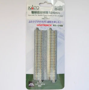 Kato 20-023 Double Track 124mm Straight Track WS124PC (N) - Picture 1 of 2