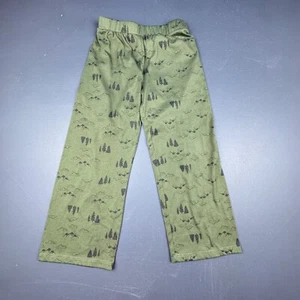 Eddie Bauer Pajama Pants Kids 7/8 Green 2-Piece Flame Resistant Sleepwear Trees - Picture 1 of 7