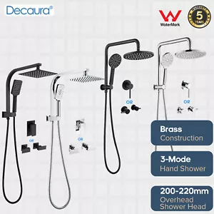Decaura Shower Head Set 2 in 1 System Gooseneck Arm Wall Tapware Mixer Taps - Picture 1 of 70