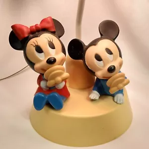 Walt Disney Baby Mickey & Minnie Mouse Nursery Lamp Night Light Shade Nursery - Picture 1 of 17
