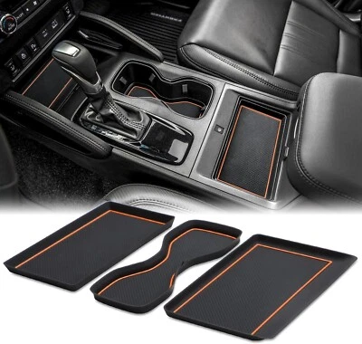 Auovo Center Console Mats for Nissan Frontier 2022 2023 2024 2025 Accessories - Image 1 of 4