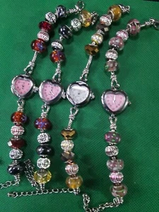 Designer Style Charm Bracelet with Various Charms and watch - Picture 1 of 1