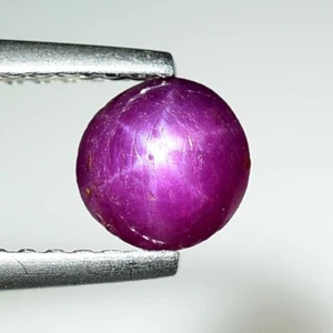 1.17Cts 100% NATURAL RED ROUND STAR RUBY AFRICA MINES LOOSE GEMSTONES M463 - Picture 1 of 3