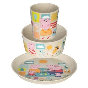 Geschirr-Set für Kinder CONNECT PEPPA PIG, Organic-Kunststoff, KOZIOL - Bild 1 von 5