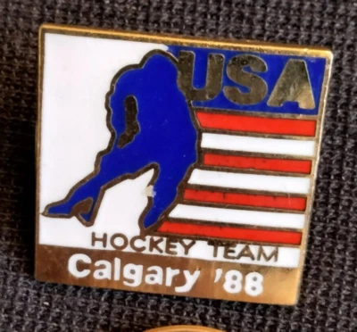 1988 USA Hockey Team Calgary Olympics Pin - Image 1 of 2