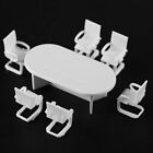 Miniature Conference Room Table & Chair Model Doll House Decor 1:50 Scale 19mm