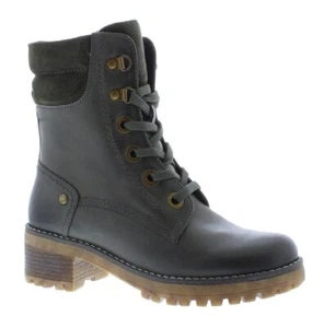 Botas militares Adesso Tara de cuero oliva para mujer - Imagen 1 de 1