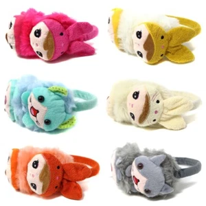 NEW Kids Cute Animal Earmuffs Winter Ear Muffs Warm Soft Adjustable Earmuffs - Picture 1 of 10