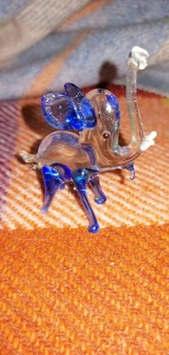 Murano Venitian Art Glass Elephant Figurine Ornament Very Delicate No Damage. - Image 1 of 4