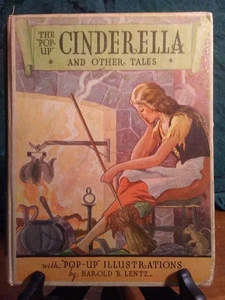 THE "POP-UP" CINDERELLA AND OTHER TALES BLUE RIBBON BOOKS HAROLD LENTZ 1933 HC  - Picture 1 of 16