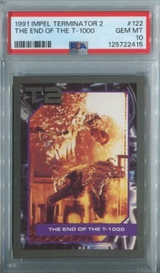 1991 Impel Terminator 2 #122 The End of the T-1000 PSA 10 Low Pop ARNOLD - Bild 1 von 2