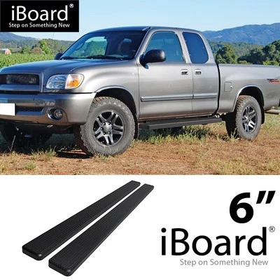 Running Board Side Steps 6in Steel Black Fit Toyota Tundra Access Cab 00-06 Foto 1 de 4
