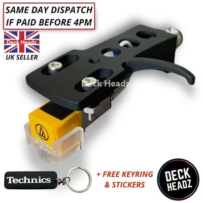 Black Headshell Genuine Audio Technica AT-91 Cartridge & Stylus + FREE GIFTS - Image 1 of 4