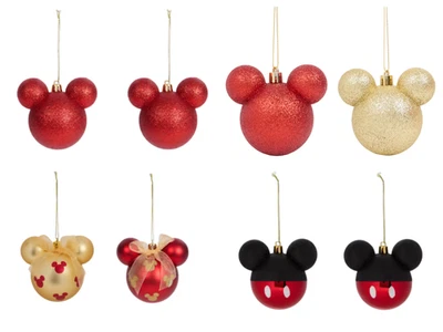 Disney Mickey Maus Weihnachtskugeln Christbaumkugeln Weihnachtsdeko Set 4 Stück - Bild 1 von 2