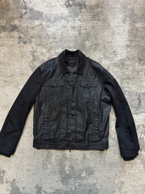 Chaqueta encerada negra XXL John Varvatos para hombre Foto 1 de 4