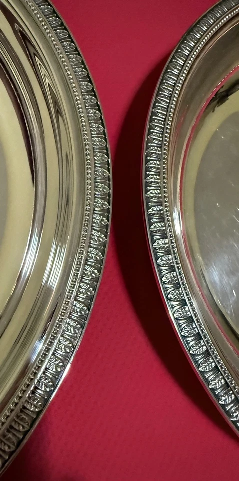 Christofle Malmaison trays- SET Of 2- VTG in very good condition ($2000 If New) - Image 1 of 4