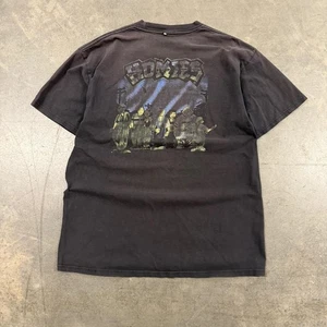 Vintage 90s Homies Chicano Black Sun Faded T Shirt Size L - Picture 1 of 8