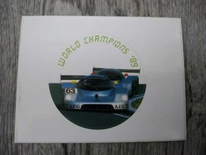 Sauber Mercedes World Champions 1989 '89 Original Sticker (5.5cm diameter) - Picture 1 of 1