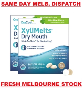 XYLIMELTS FOR DRY MOUTH MILD MINT, 80 DISC - MELBOURNE STOCK - FREE POST NEW - Picture 1 of 8