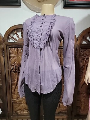 Top para mujer Nolita De Nimes púrpura estilo victoriano talla 46/US 10 con volantes Foto 1 de 4