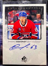 2022-23 SP AUTHENTIC EVGENII DADONOV UD AUTHENTICS AUTO CANADIENS #UDA-ED
