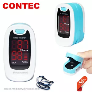 Oxímetro de pulso de punta de dedo LED SpO2 medidor de oxígeno en sangre ritmo cardíaco monitor de paciente - Imagen 1 de 12