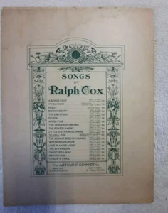 To A Hill Top   Antique Piano Voice Sheet Music Song 1918 Ralph Cox  - Picture 1 of 3