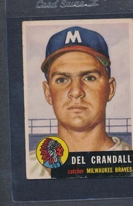 1953 Topps #197 Del Crandall Braves Poor *481 - Picture 1 of 1