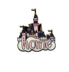 Disney Spilla Trading Castello della Bella Addormentata Striscione Nuvola Casa Disneyland Resort DL - Foto 1 di 1