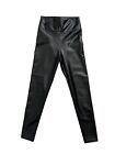 Unbranded Faux Leather Leggings Womens Size Xs Black High Rise