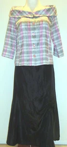Festliche Damen-Abendgarderobe, 2-teilig, Bluse u.Rock, Gr 46 sehr gut erhalten - Bild 1 von 3